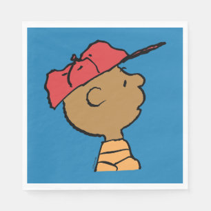 Peanuts   Franklin Baseball Cap Napkin