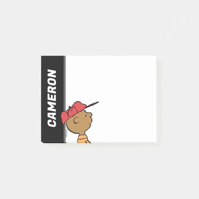 Peanuts | Franklin Baseball Cap Post-it Notes (Front)