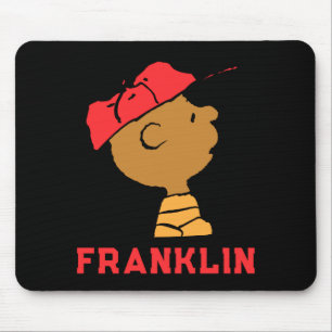 Peanuts Franklin Baseball Cap T Shirt Mouse Pad