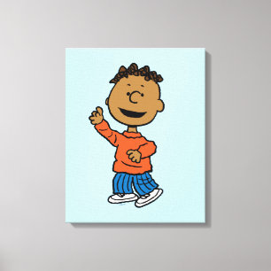 Peanuts Franklin Canvas Print