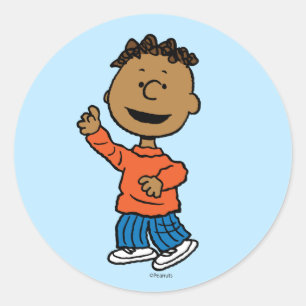 Peanuts   Franklin Classic Round Sticker