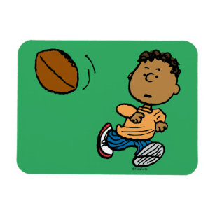 Peanuts   Franklin Football Magnet