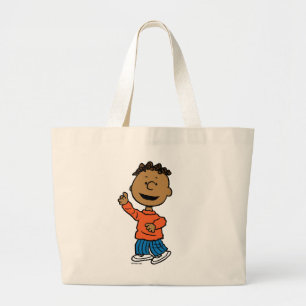 Peanuts   Franklin Large Tote Bag