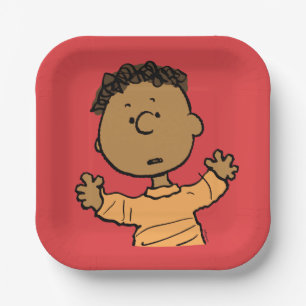 Peanuts   Franklin Look Paper Plate