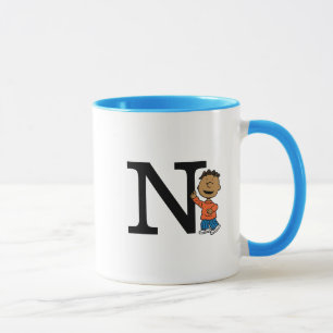 Peanuts   Franklin Monogram N Mug
