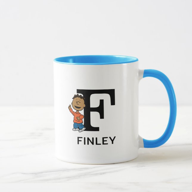 Peanuts | Franklin Name & Monogram F Mug (Right)