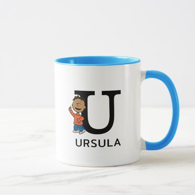 Peanuts | Franklin Name & Monogram U Mug (Right)
