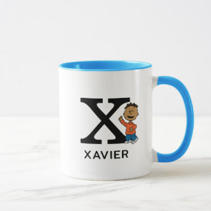 Peanuts   Franklin Name & Monogram X Mug
