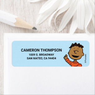 Peanuts   Franklin Return Address Label