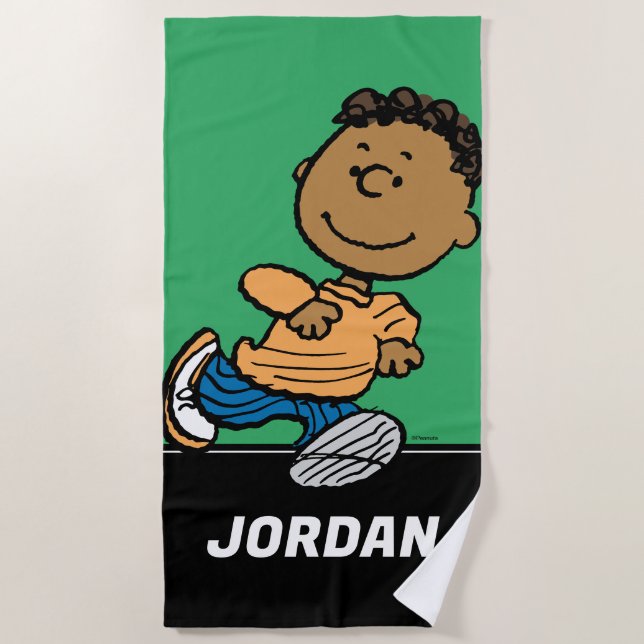 Peanuts | Franklin Running Beach Towel (Front)