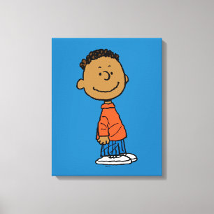 Peanuts Franklin Smile Canvas Print