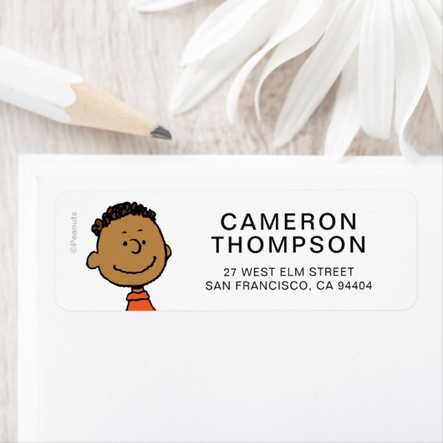 Peanuts | Franklin Smile Return Address Label (Insitu)