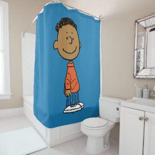 Peanuts   Franklin Smile Shower Curtain
