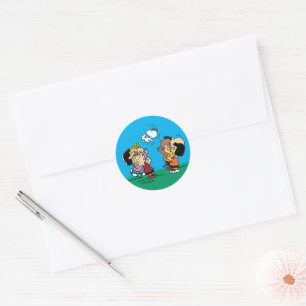 Peanuts   Friends Fun Classic Round Sticker