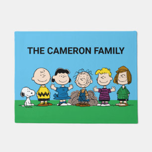 Peanuts Friends In A Row Doormat