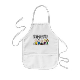 Peanuts Friends In A Row Kids Apron