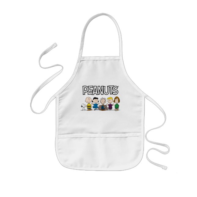 Peanuts Friends In A Row Kids Apron (Front)