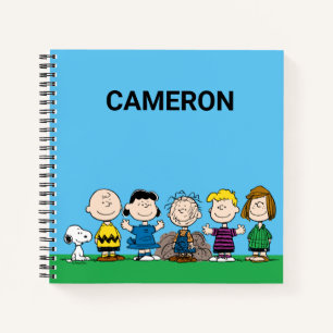 Peanuts Friends In A Row Notebook