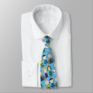 Peanuts Friends In A Row Tie