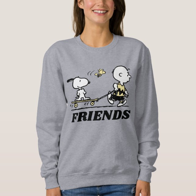 PEANUTS | Friends Skate Boarding Sweatshirt (Front)