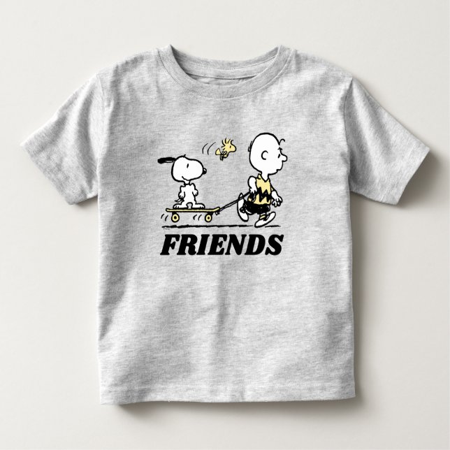 PEANUTS | Friends Skate Boarding Toddler T-Shirt (Front)