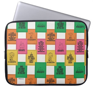 Peanuts Fun Colorblock Pattern Laptop Sleeve