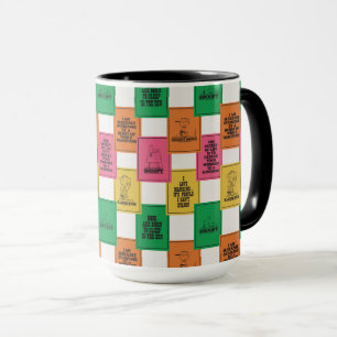 Peanuts   Fun Colorblock Pattern Mug