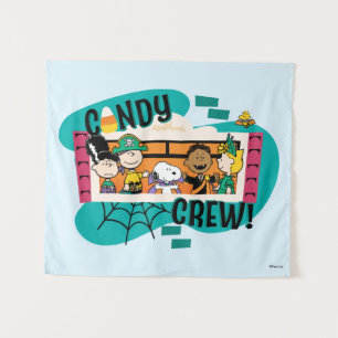 Peanuts Gang Candy Crew Halloween Tapestry