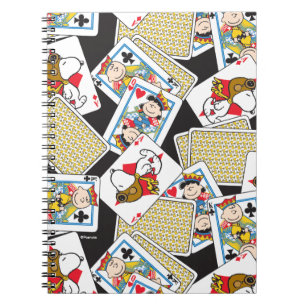 Peanuts Gang Card Deck Pattern Notebook
