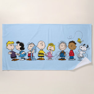 Peanuts Gang Group Lineup Beach Towel