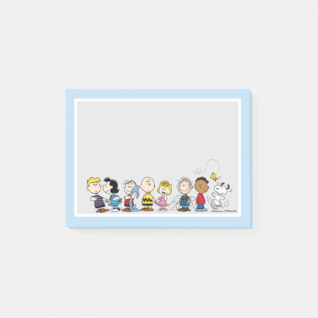 Peanuts Gang Group Lineup Post-it Notes (Front)