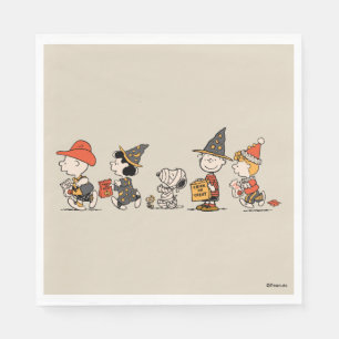 Peanuts Gang Happy Halloween Parade Napkin