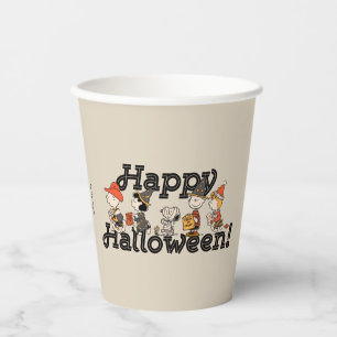 Peanuts Gang Happy Halloween Parade Paper Cups