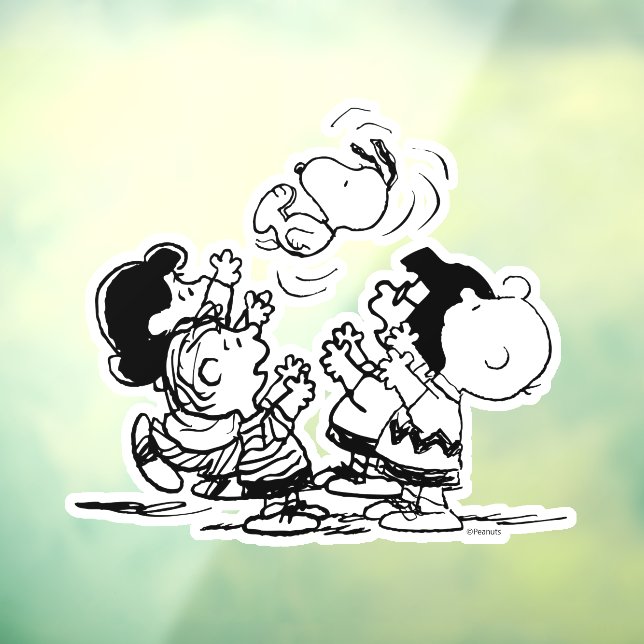 Peanuts Gang Lifting Snoopy (Sheet 3)