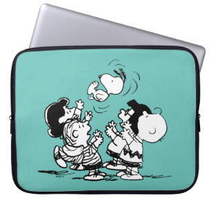 Peanuts Gang Lifting Snoopy Laptop Sleeve
