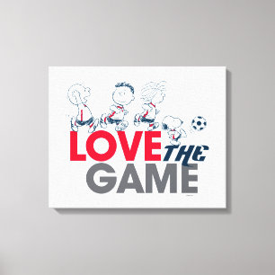 Peanuts Gang - Love The Game Canvas Print