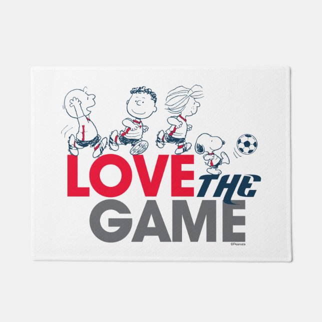 Peanuts Gang - Love The Game Doormat (Front)