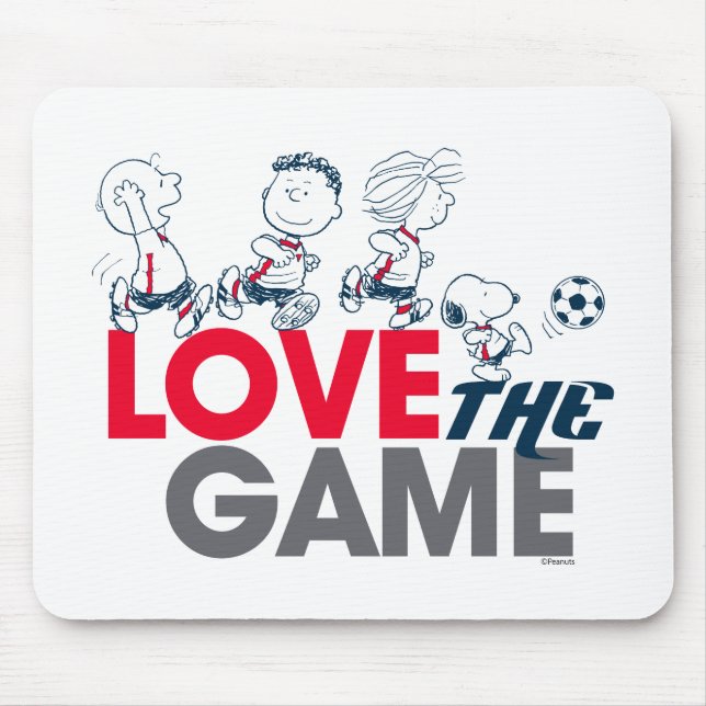 Peanuts Gang - Love The Game Mouse Pad (Front)