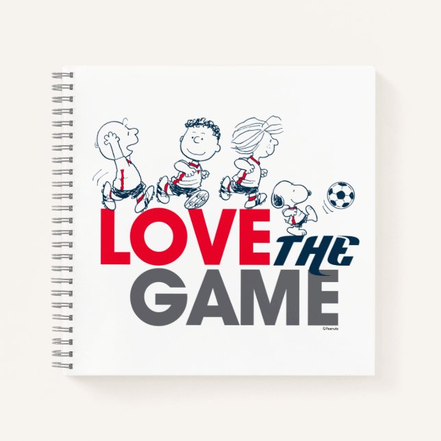 Peanuts Gang - Love The Game Notebook (Front)