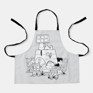 Peanuts Gang Reading Comics Apron