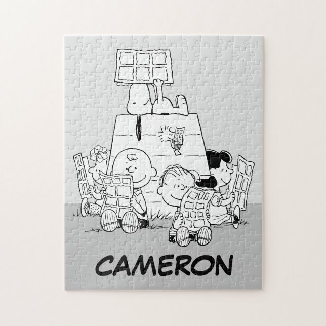 Peanuts Gang Reading Comics Jigsaw Puzzle (Vertical)