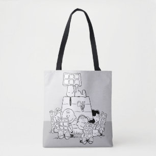 Peanuts Gang Reading Comics Tote Bag