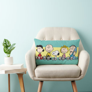 Peanuts Gang Sitting Together Lumbar Cushion