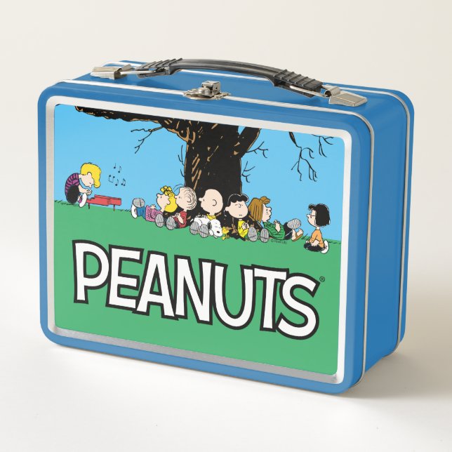 Peanuts Gang Under A Tree Metal Lunch Box (Front)