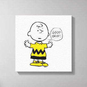 Peanuts Good Grief Charlie Brown Canvas Print