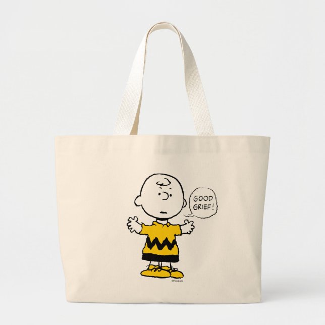 Peanuts | Good Grief Charlie Brown Large Tote Bag (Front)