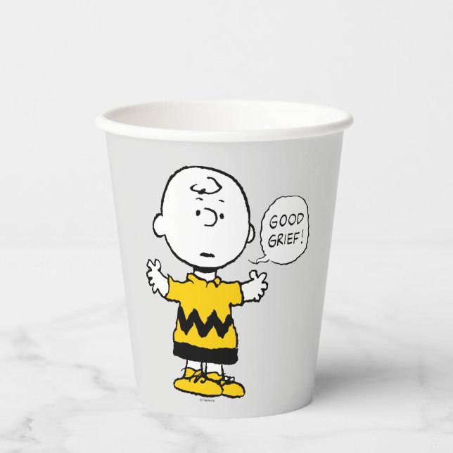 Peanuts | Good Grief Charlie Brown Paper Cups (Front)