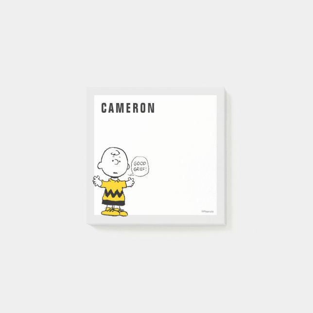Peanuts | Good Grief Charlie Brown Post-it Notes (Front)
