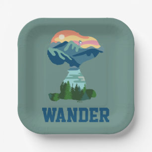 Peanuts   Great Outdoor Snoopy Portrait Paper Plate