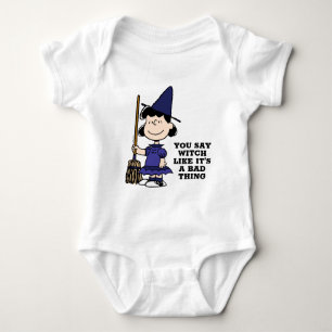 Peanuts   Halloween Lucy Witch Baby Bodysuit
